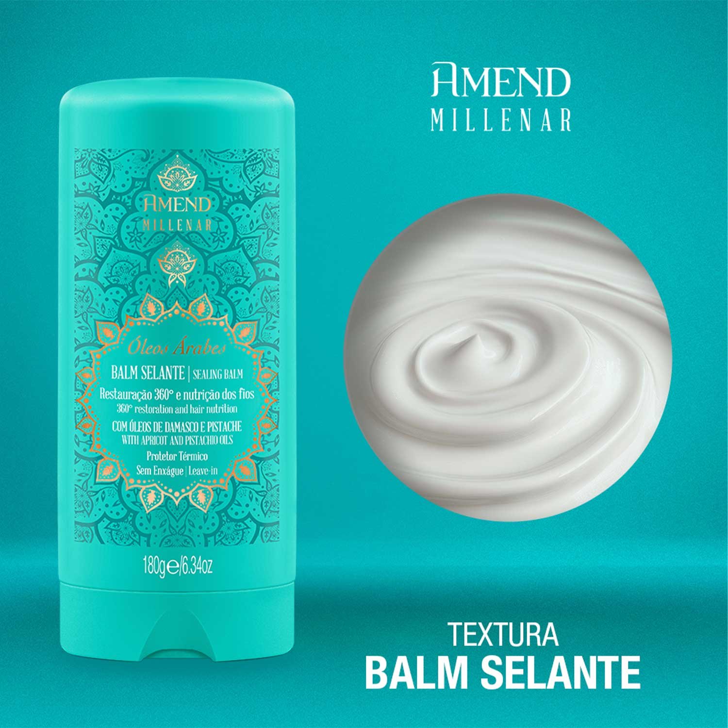 Amend Millenar Oleos Arabes Balm Selante - Leave-in 180g 180g 3