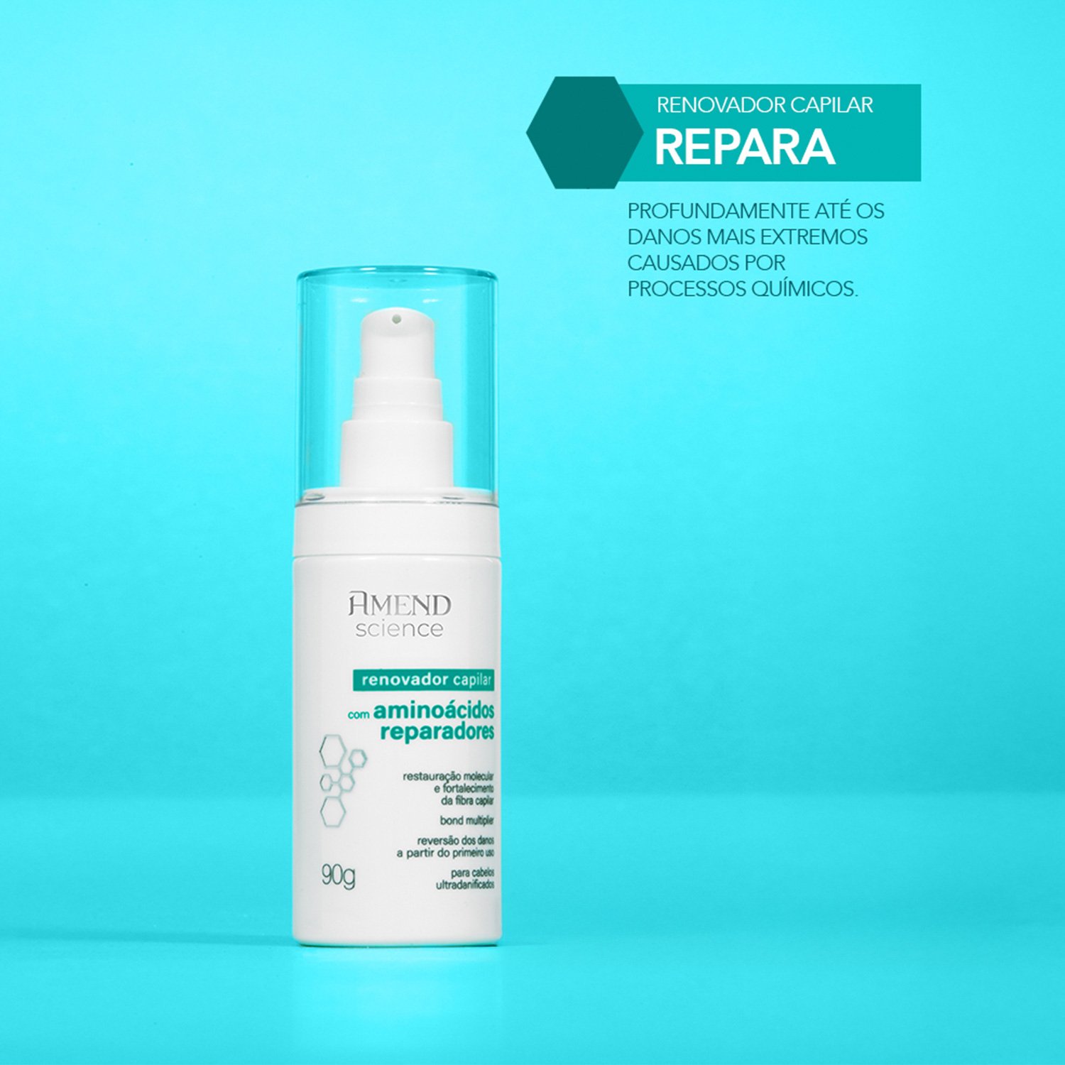 Amend Science com Aminoacidos Reparadores - Tratamento Capilar 90g 90g 3