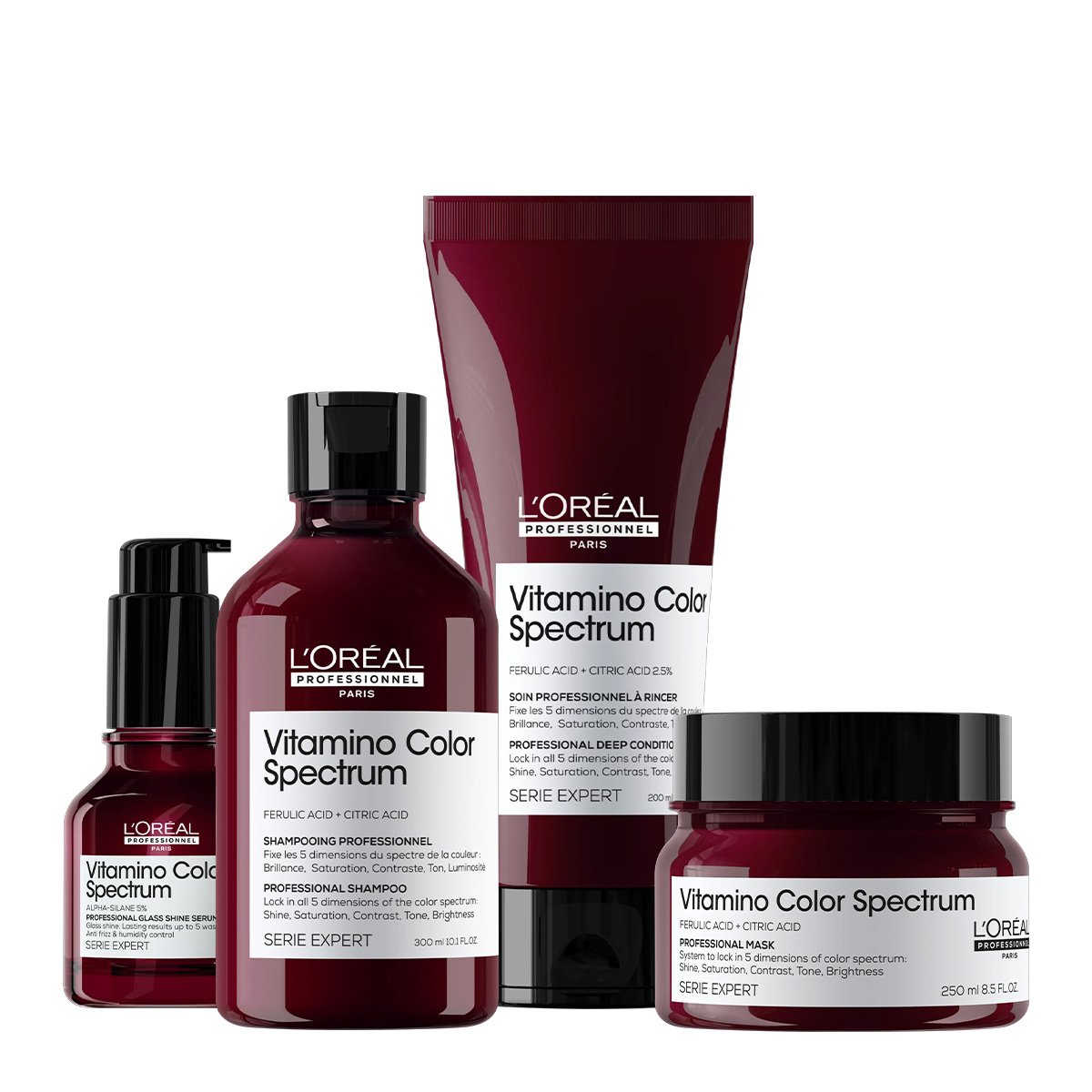 Kit LOreal Professionnel Vitamino Color Spectrum Hair Care Total (4 produtos)