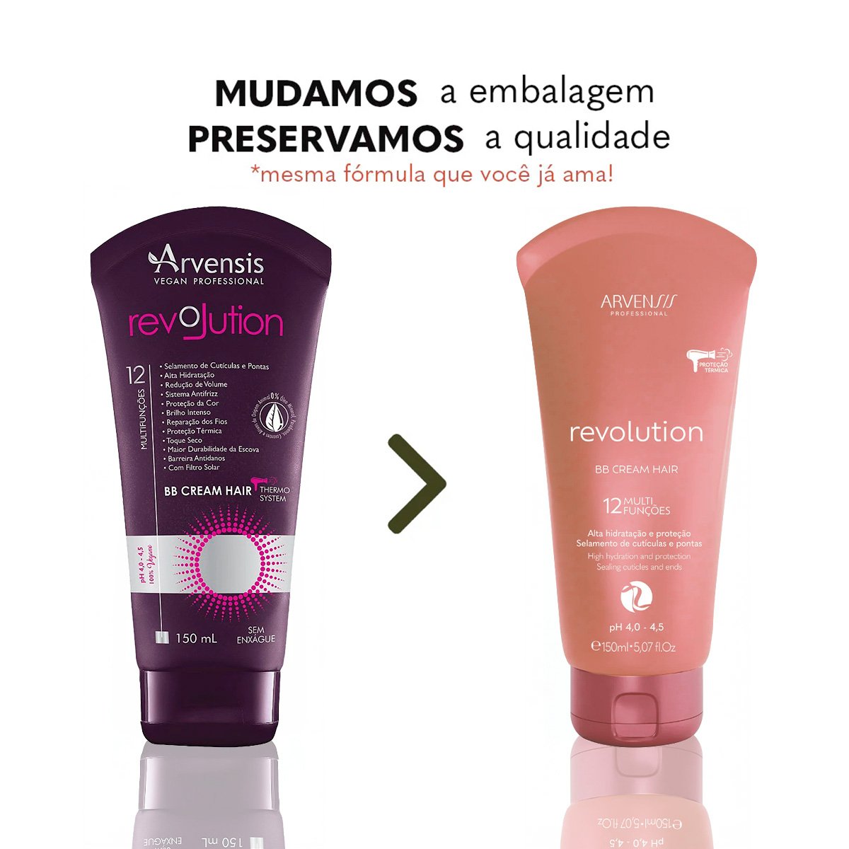 Arvensis Revolution BB Cream Hair - Leave-in Multifuncional 150ml 150ml 2