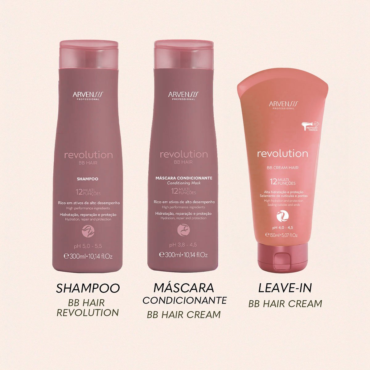 Arvensis Revolution BB Cream Hair - Leave-in Multifuncional 150ml 150ml 3