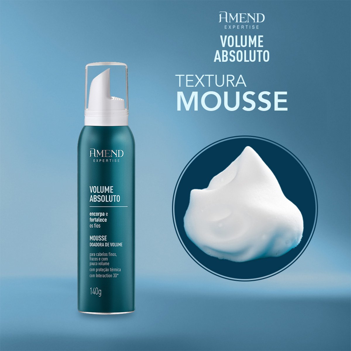 Amend Expertise Volume Absoluto - Mousse Capilar 140g 140g 3