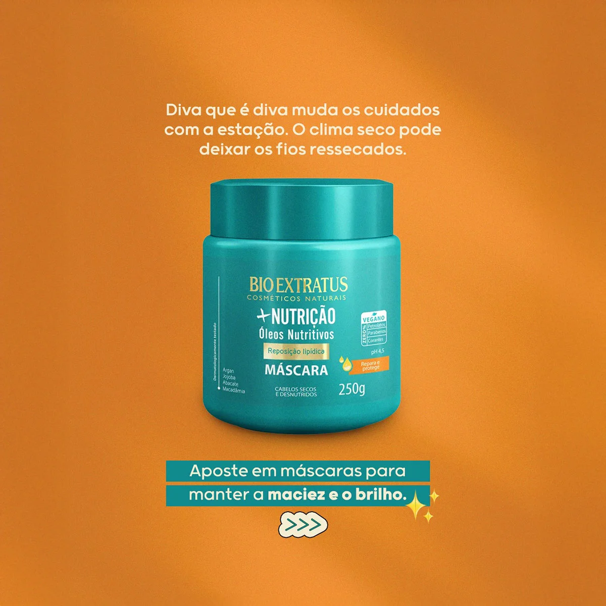 Bio Extratus +Nutricao - Mascara Capilar 250g 250g 2