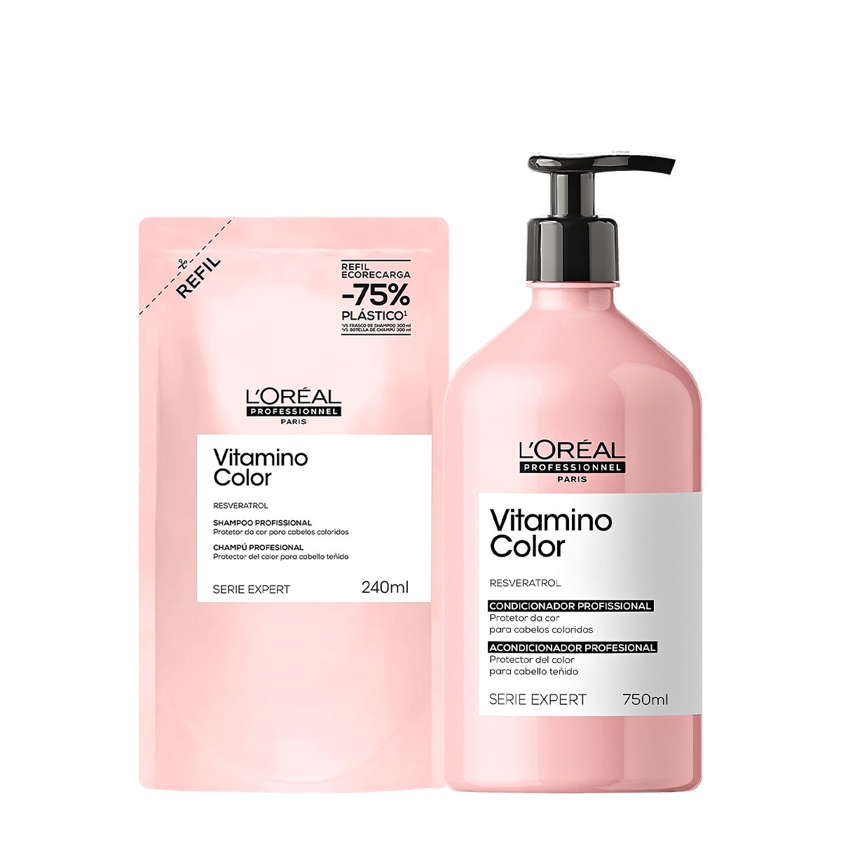 Kit LOreal Professionnel Vitamino Color Duo 750 Refil (2 produtos)