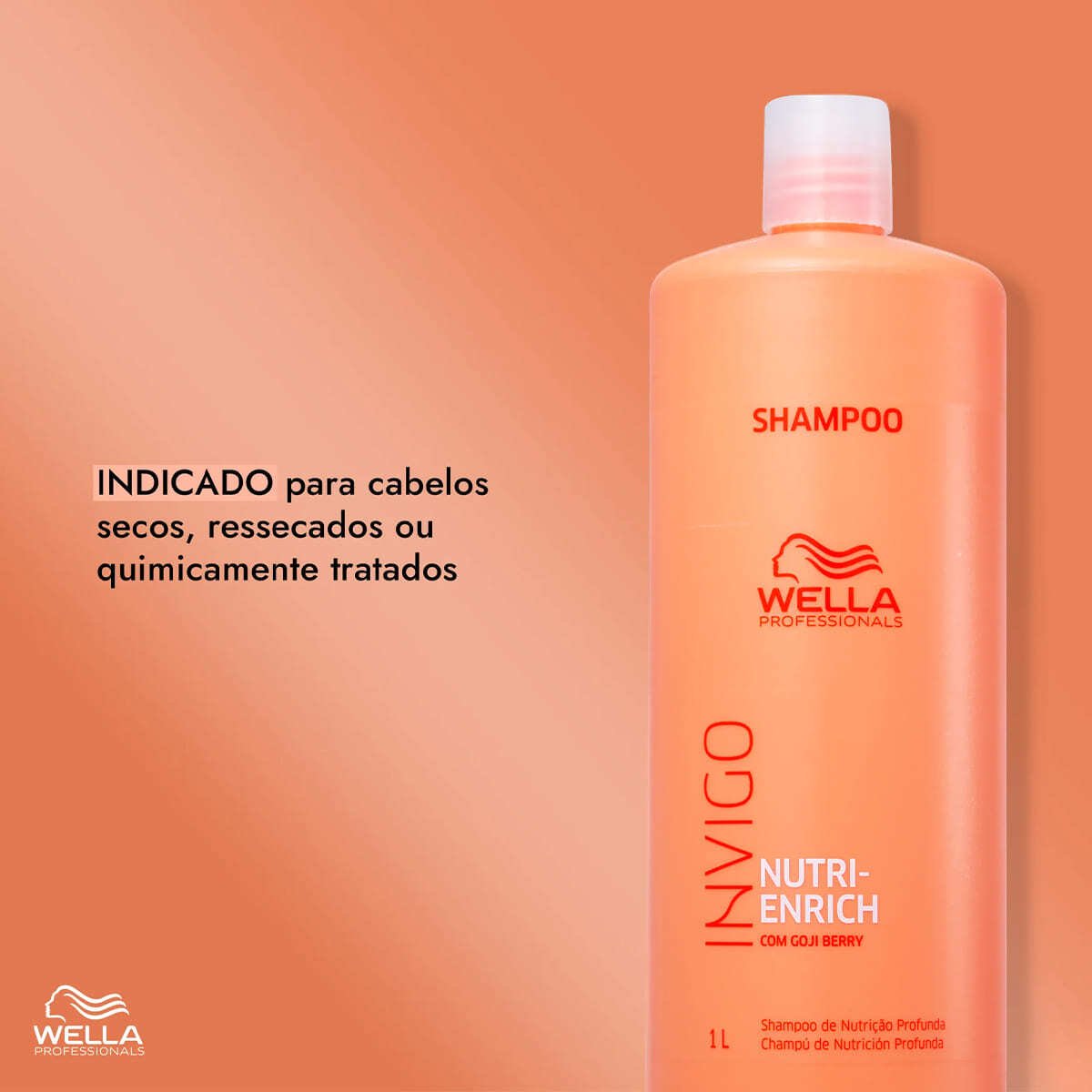 Kit Wella Professionals Nutri-Enrich Shampoo Mascara 150 Valvula Pump (3 produtos) ÚNICO 2