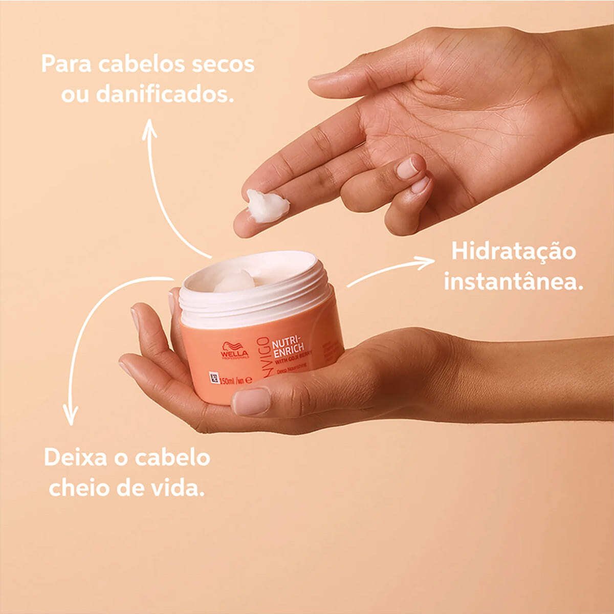 Kit Wella Professionals Nutri-Enrich Shampoo Mascara 150 Valvula Pump (3 produtos) ÚNICO 3