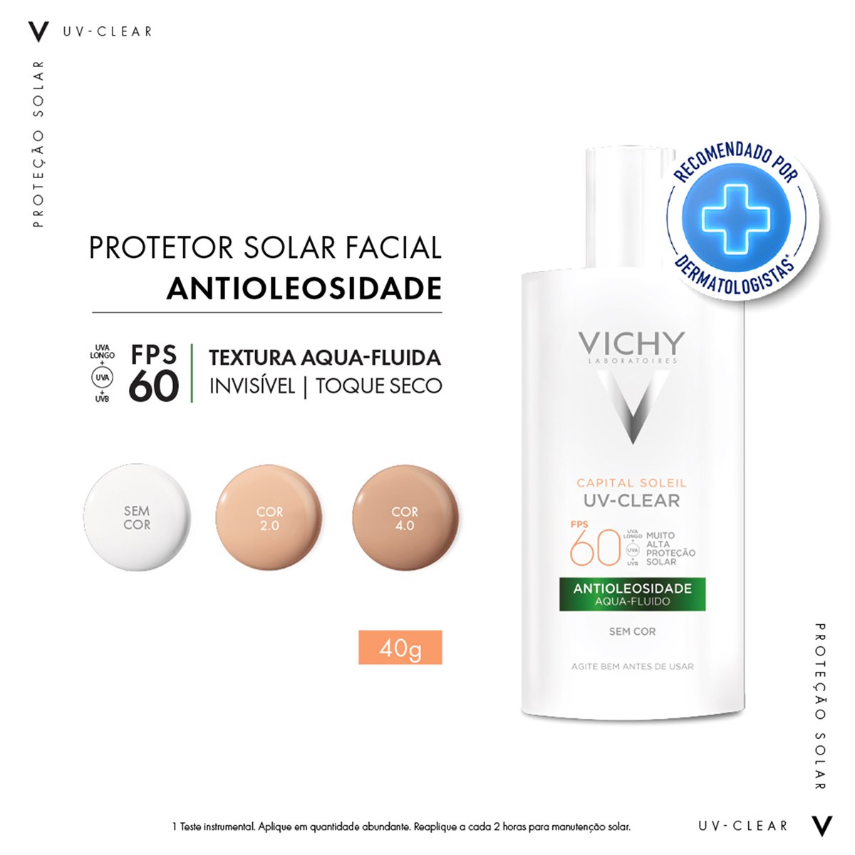 Vichy Capital Soleil UV Clear FPS60 - Protetor Solar 40g 40g 2