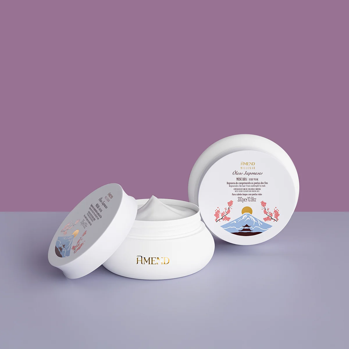 Amend Millenar Oleos Japoneses - Mascara Capilar 300g 300g 2