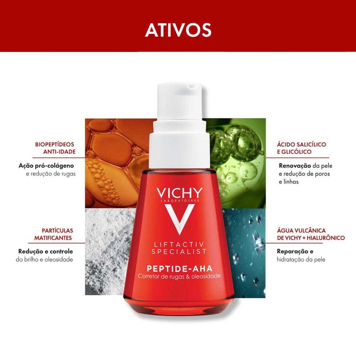 Vichy Liftactiv Peptide-AHA - Serum Redutor de Linhas 30ml 30ml 4