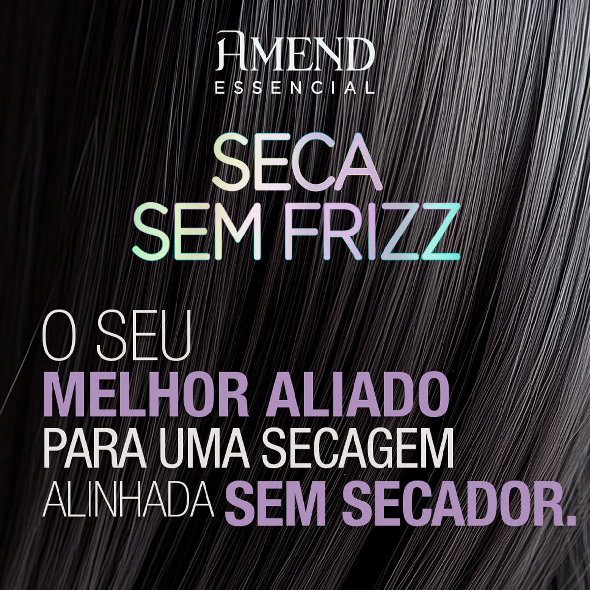 Kit Amend Seca Sem Frizz Gold Black Leave-in Reparador de Pontas (2 produtos) ÚNICO 3