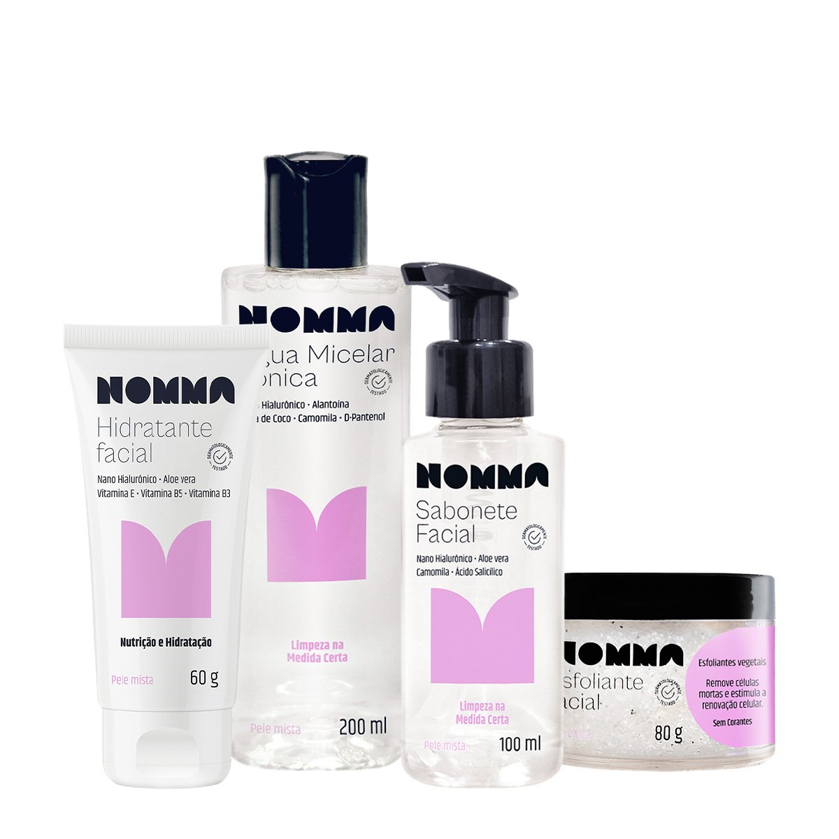 Kit Nomma Healthy Pele Mista Completo (4 produtos)