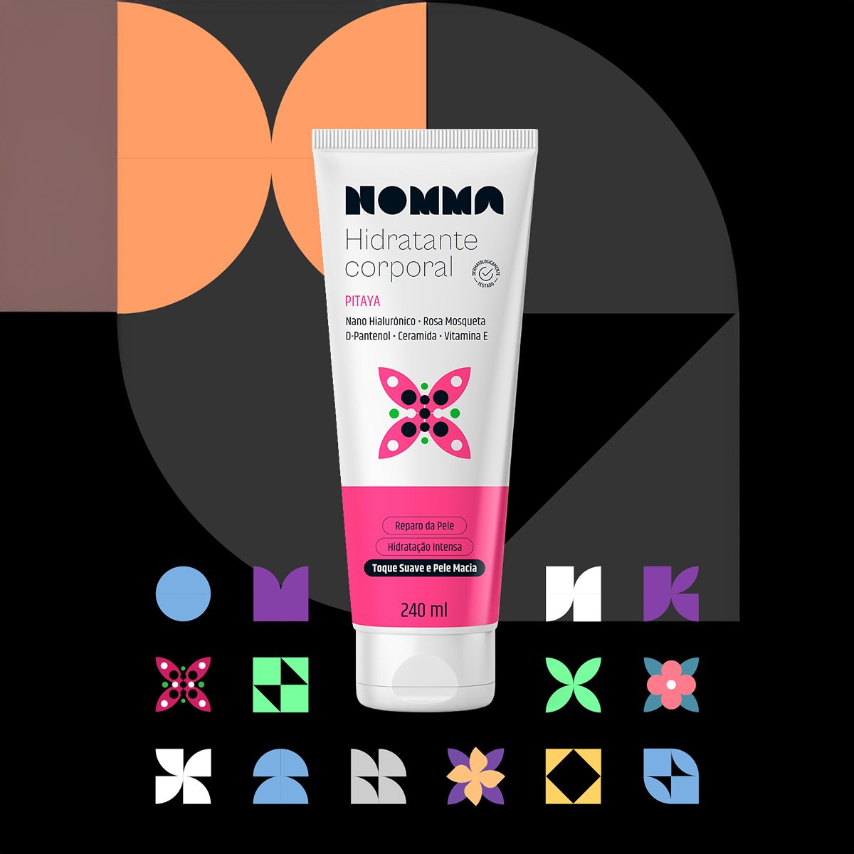 Kit Nomma Healthy Pitaya Hidratante Esfoliante Corporal (2 produtos)