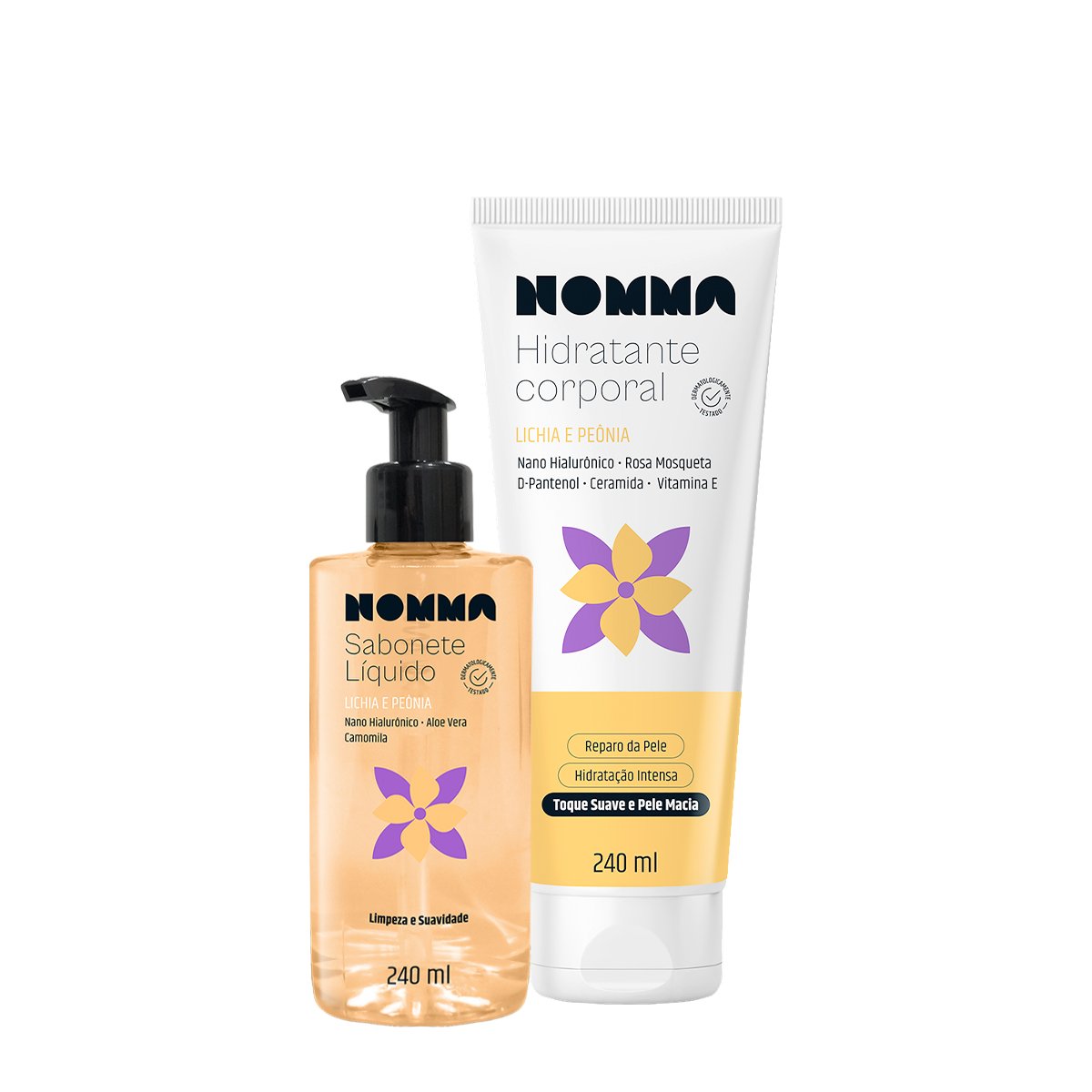 Kit Nomma Healthy Lichia e Peonia Sabonete Hidratante Corporal (2 produtos)