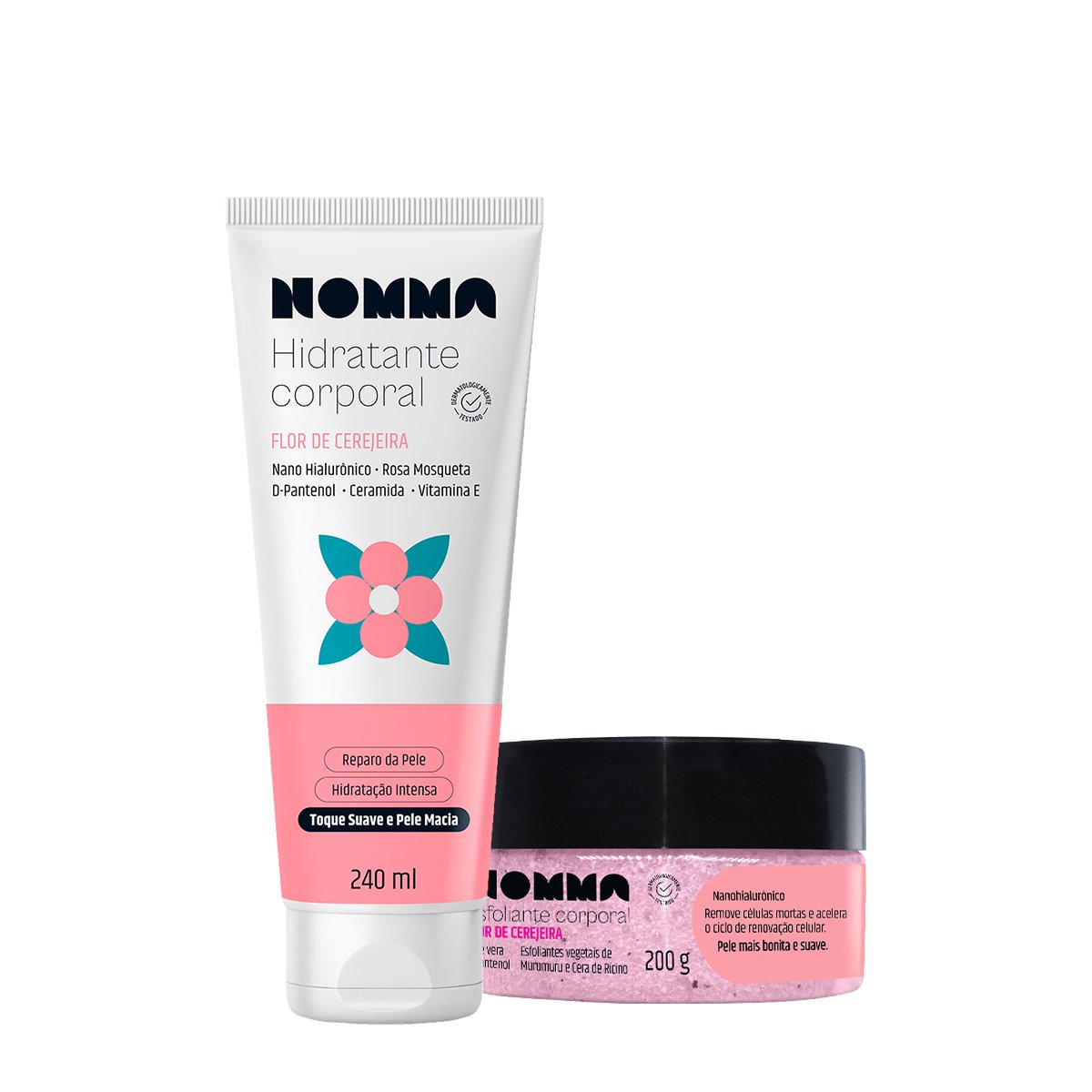 Kit Nomma Healthy Flor de Cerejeira Hidratante Esfoliante Corporal (2 produtos) ÚNICO 1