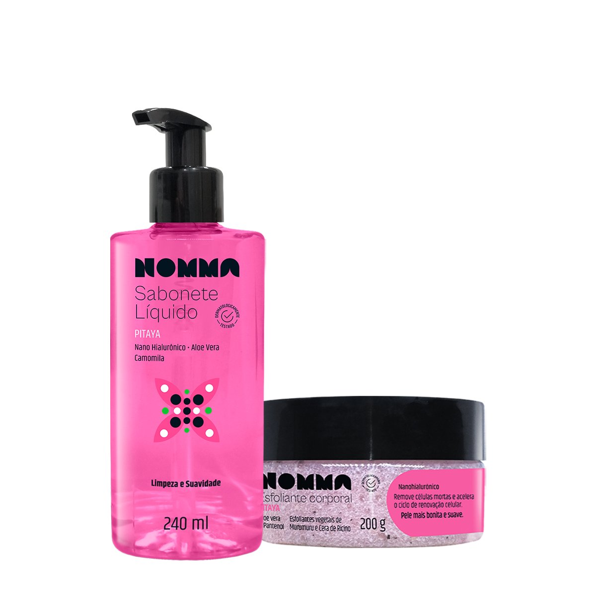 Kit Nomma Healthy Pitaya Sabonete Esfoliante Corporal (2 produtos)