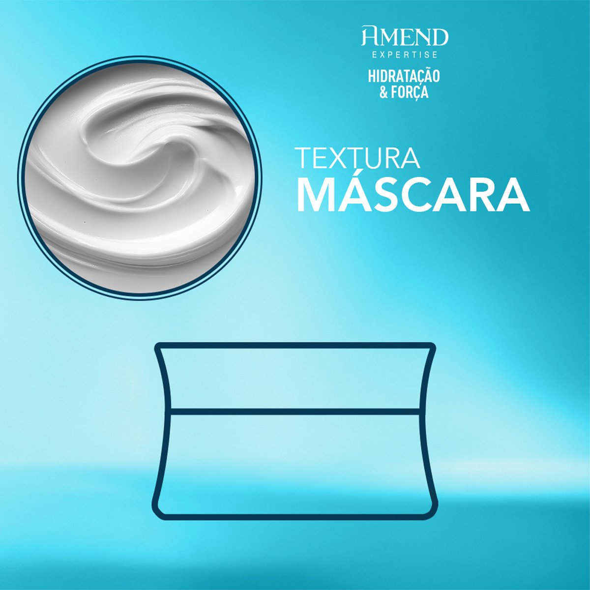Amend Expertise Hidratacao & Forca - Mascara Capilar 300g 300g 3