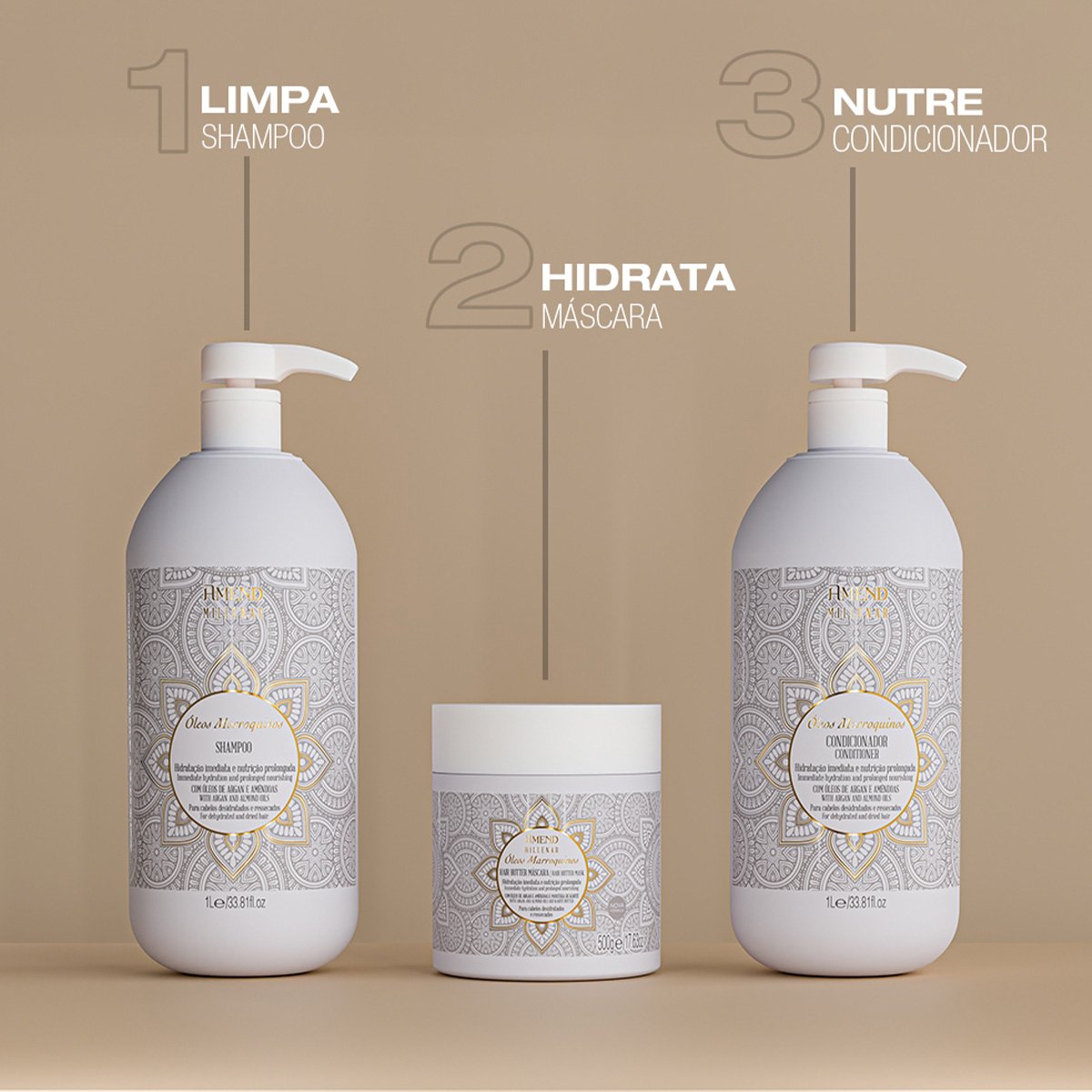 Amend Millenar Oleos Marroquinos Hair Butter - Mascara Capilar 500g 500g 4