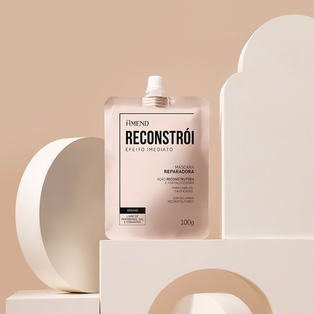 Amend Efeito Imediato Reconstroi - Mascara Capilar 100g 100g 2