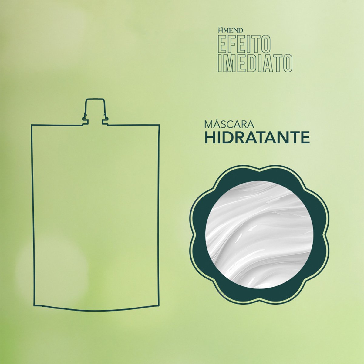 Amend Efeito Imediato Hidrata - Mascara Capilar 100g 100g 3