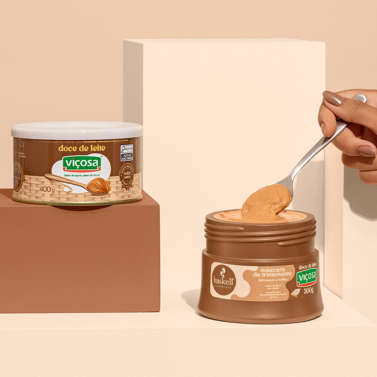 Haskell Doce de Leite Vicosa - Mascara Capilar 300g 300g 2