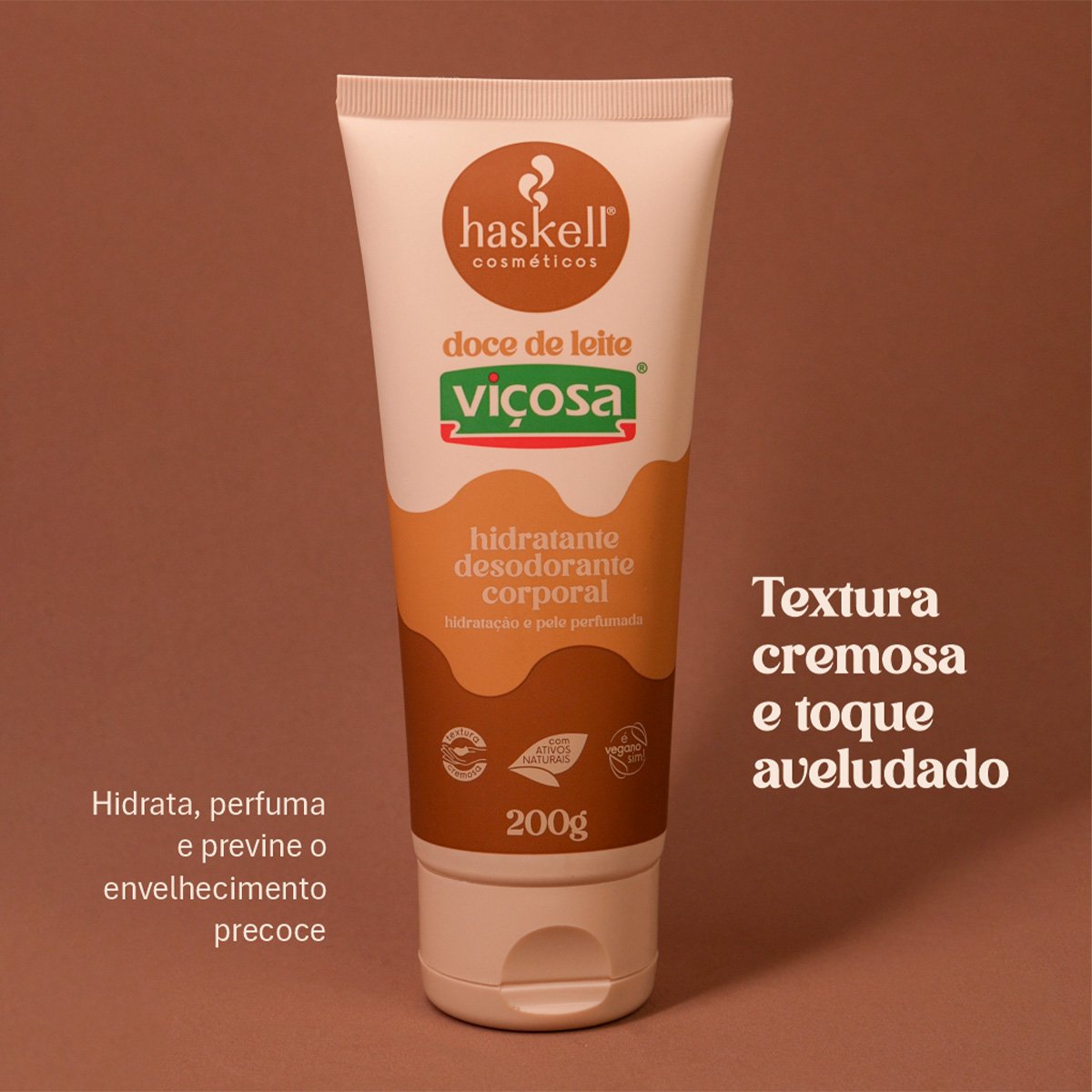 Haskell Doce de Leite Vicosa - Hidratante Corporal 200g 200g 2