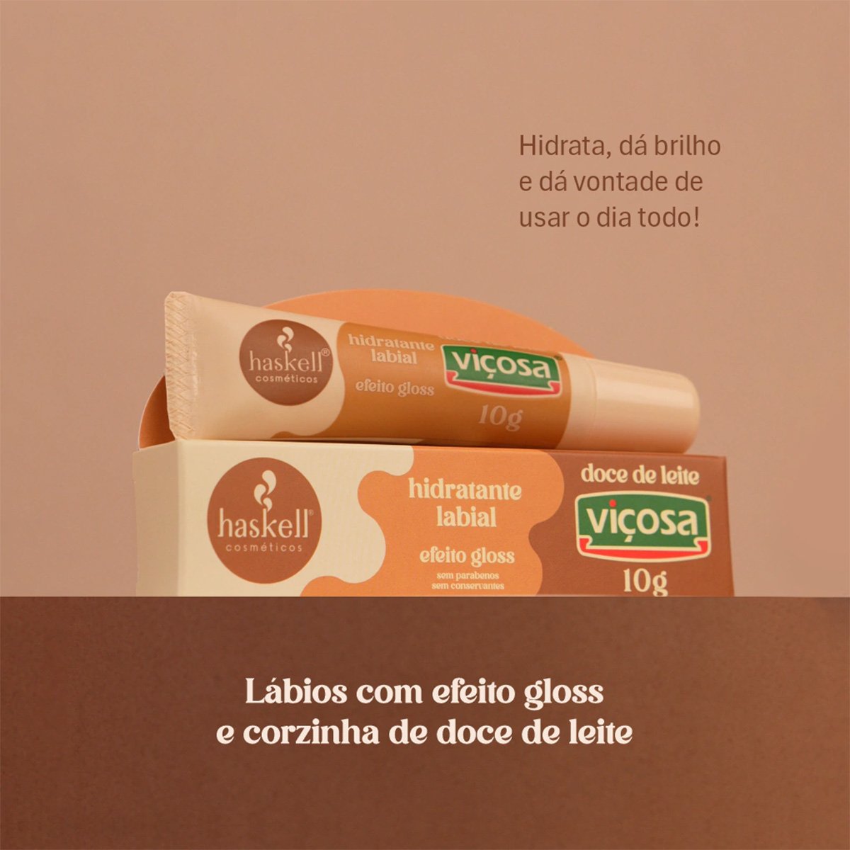 Haskell Doce de Leite Vicosa - Hidratante Labial 10g 10g 2