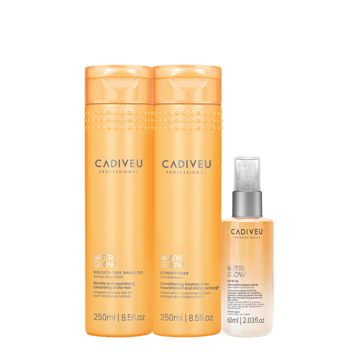Kit Cadiveu Professional Nutri Glow Duo Oil (3 produtos) ÚNICO 1