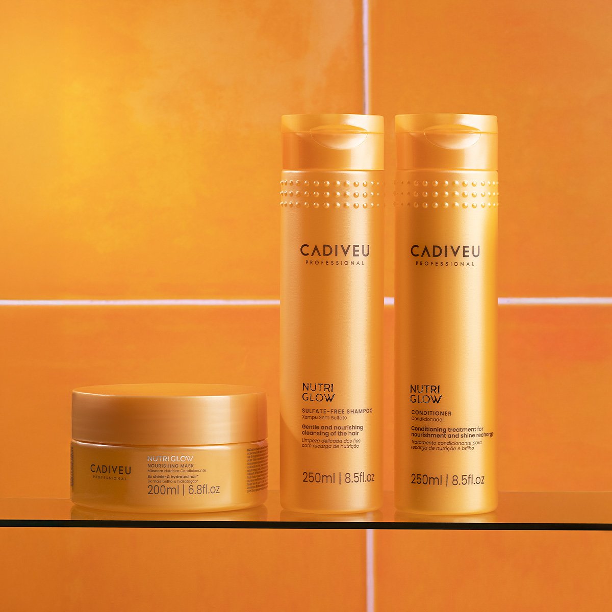 Kit Cadiveu Professional Nutri Glow Home Care Oil 60 (4 produtos)  ÚNICO 3