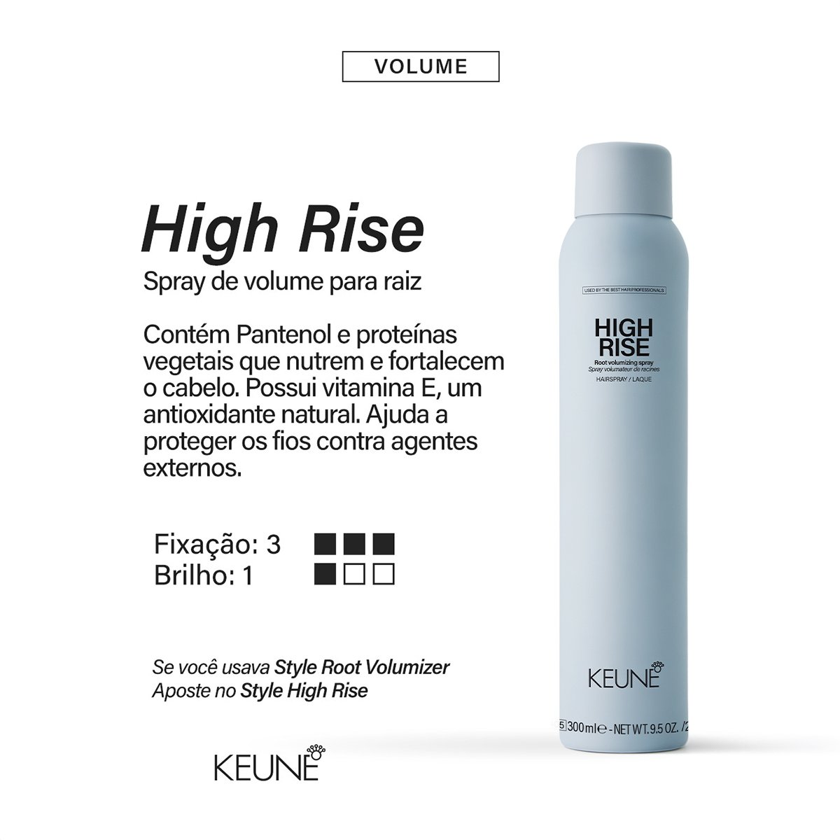 Keune Style High Rise - Spray Volumizador 300ml 300ml 3