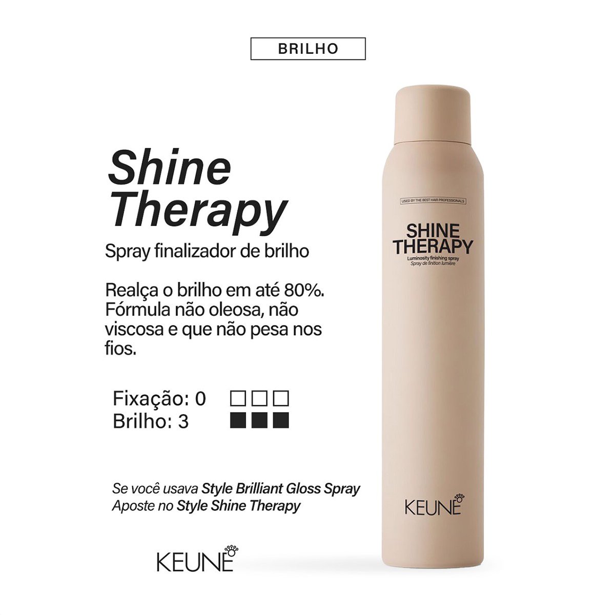 Keune Style Shine Therapy - Spray de Brilho 200ml 200ml 3