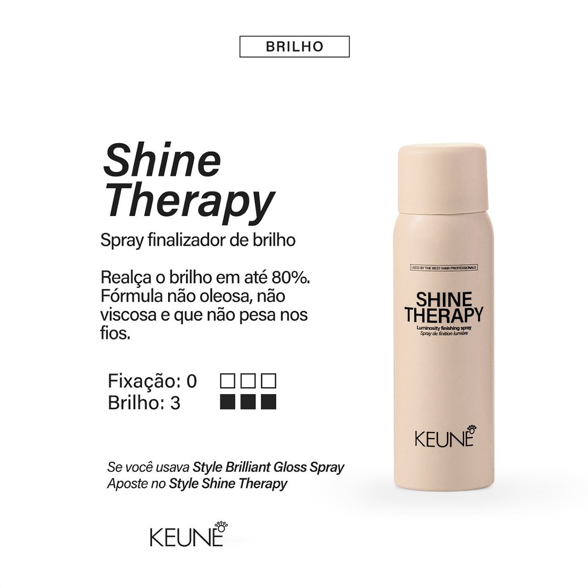 Keune Style Shine Therapy - Spray de Brilho 75ml 75ml 3