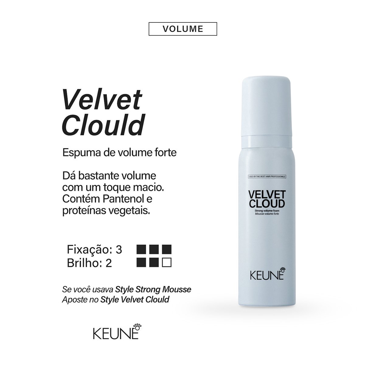 Keune Style Velvet Cloud - Mousse Volumador 75ml 75ml 3