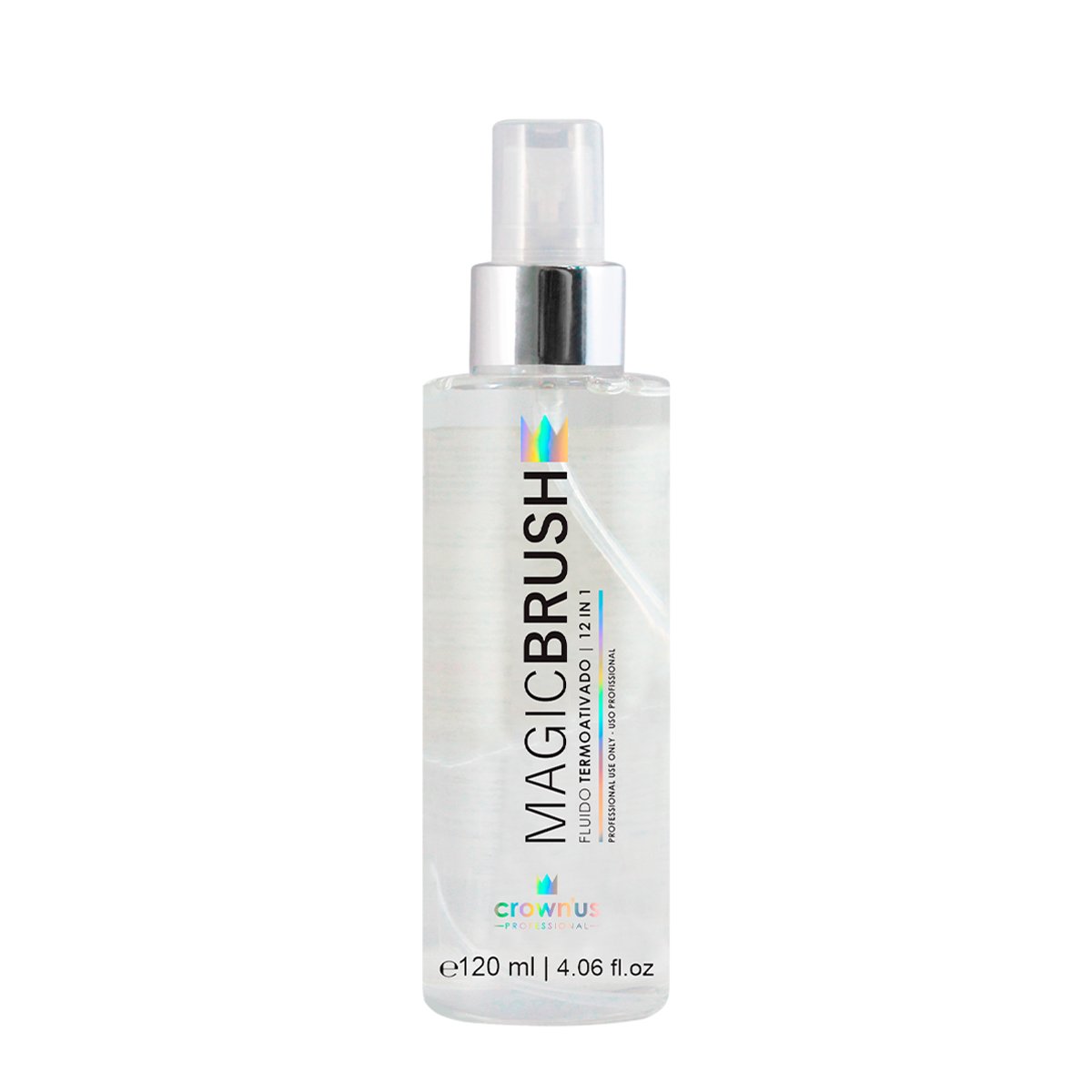 Crownus Professional Magic Brush 12 in 1 - Fluido Termoativado 120ml