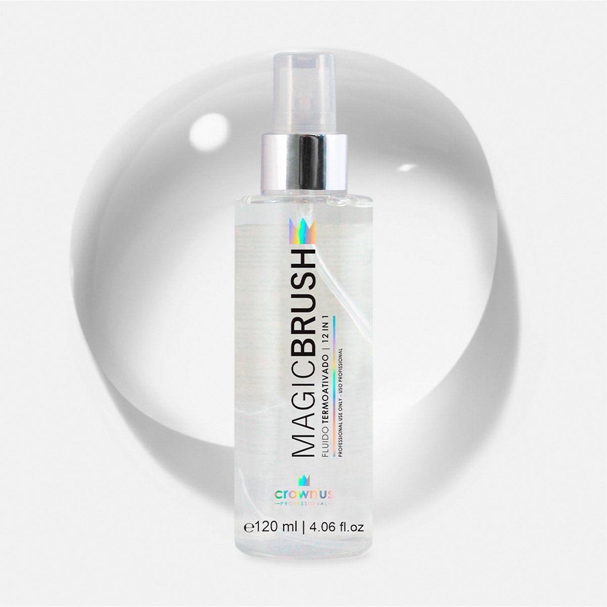 Crownus Professional Magic Brush 12 in 1 - Fluido Termoativado 120ml 120ml 2