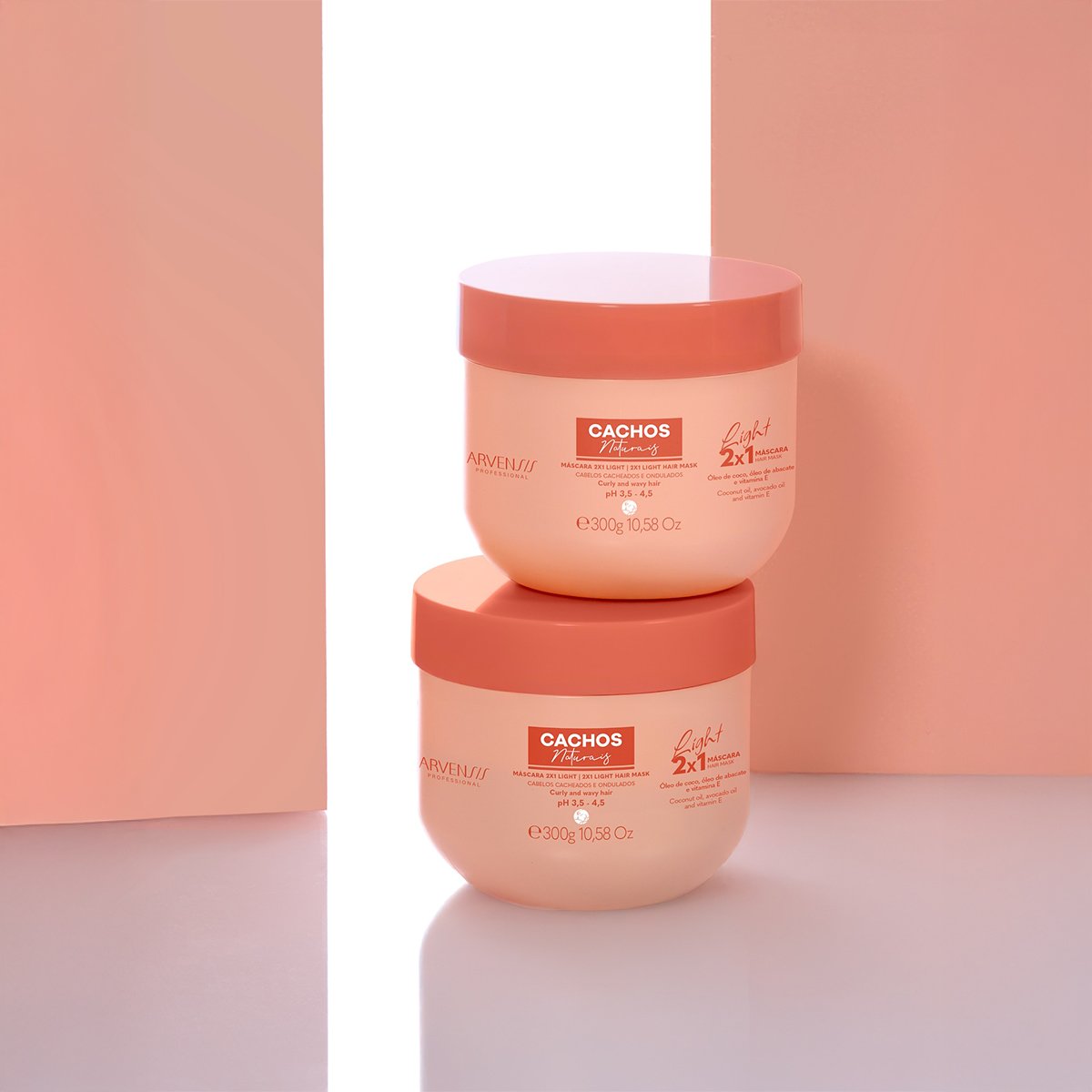 Arvensis Cachos Naturais 2x1 Light - Mascara Capilar 300g 300g 3