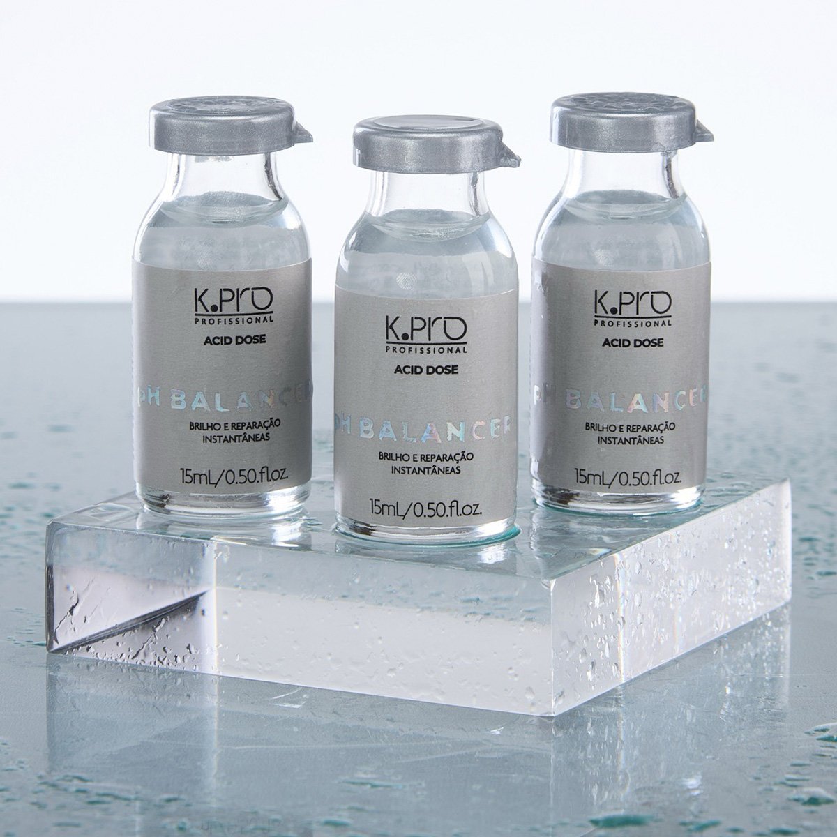 K.Pro Profissional Ph Balancer Acid Dose - Ampolas 3x15ml ÚNICO 3