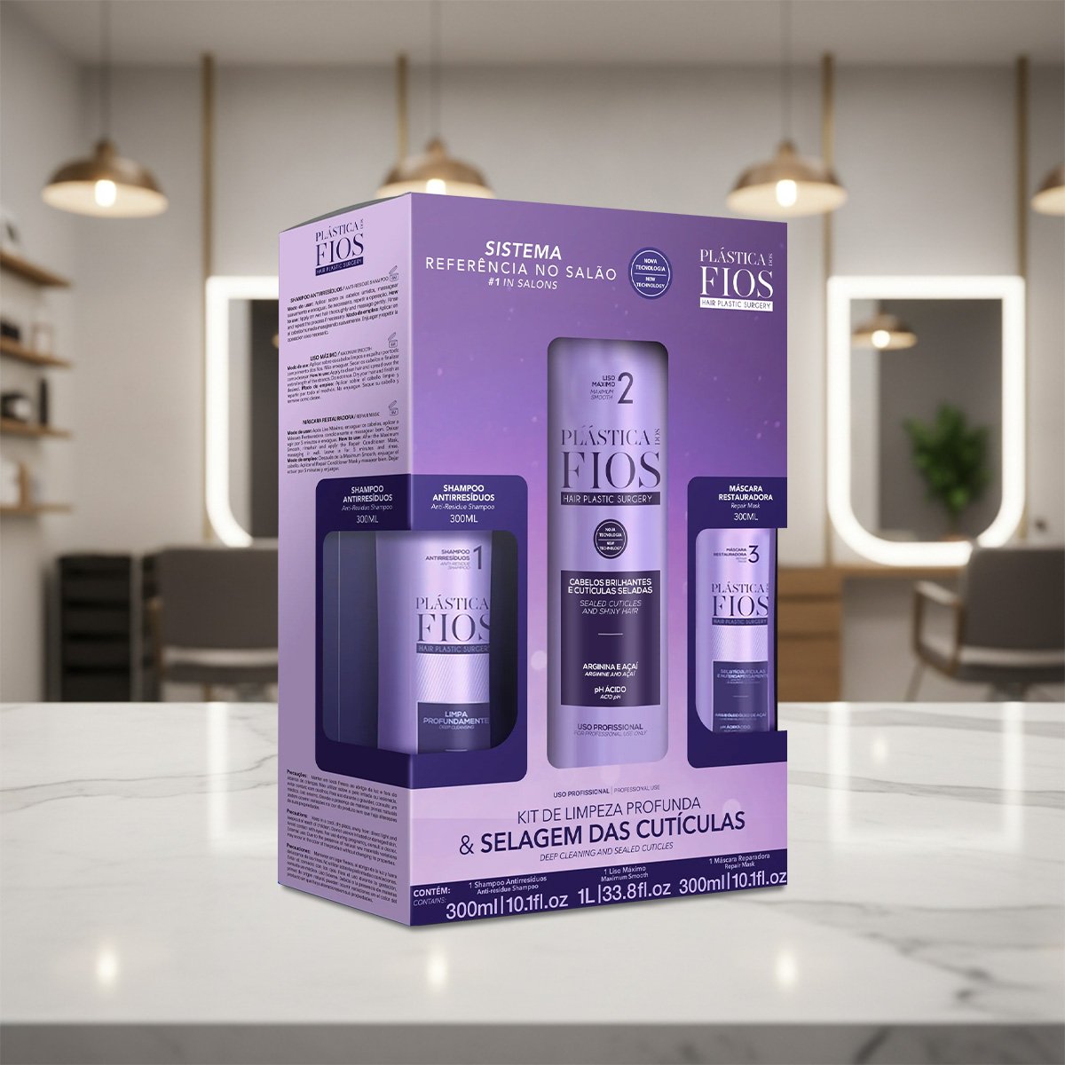 Cadiveu Professional Kit Plastica dos Fios Disciplina Maxima (3 produtos) ÚNICO 3