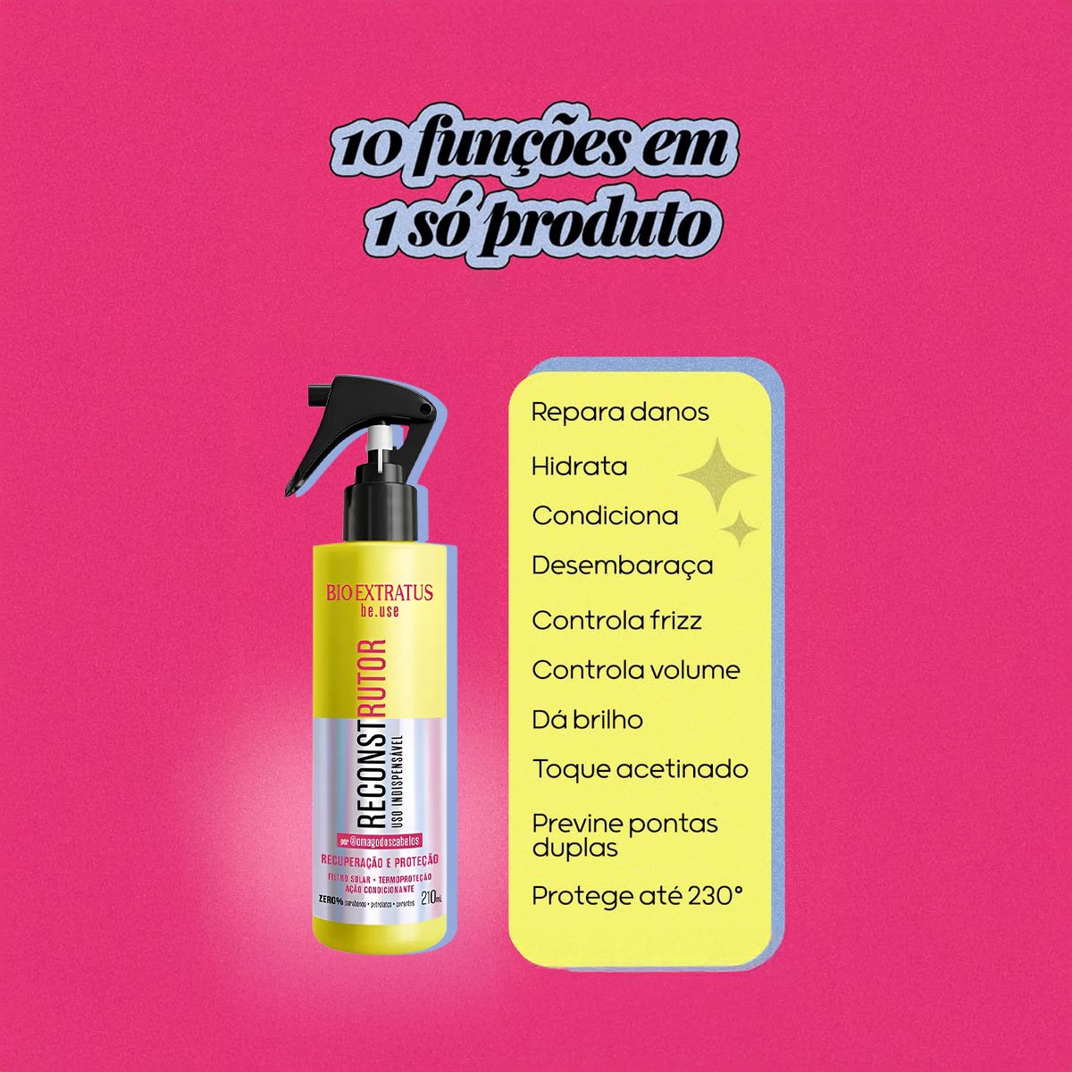 Bio Extratus Be.use Reconstrutor Uso Indispensavel - Tratamento Finalizador 210ml 210ml 3