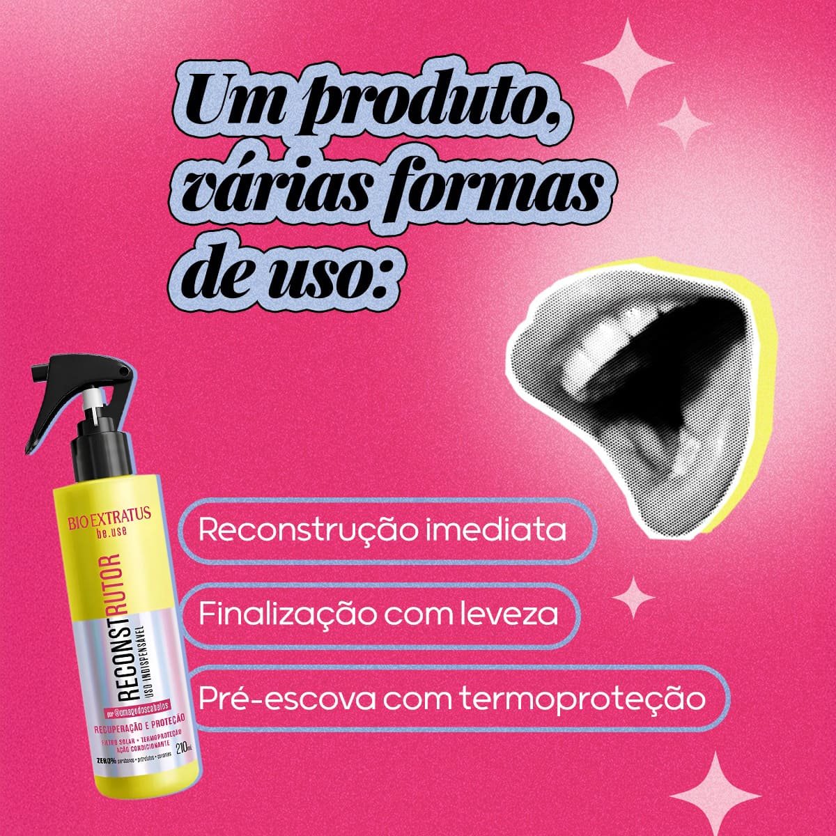 Bio Extratus Be.use Reconstrutor Uso Indispensavel - Tratamento Finalizador 210ml 210ml 4
