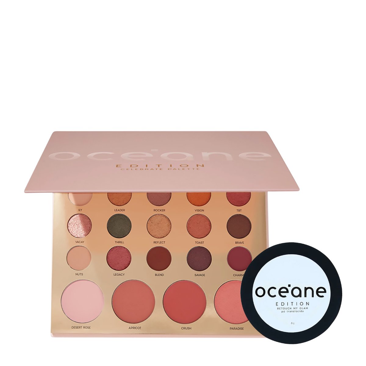 Kit Oceane Edition Celebrate Retouch My Glam Paleta Po (2 produtos)