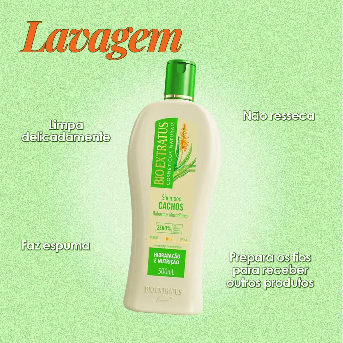 Bio Extratus Kit Cachos Babosa Home Care (3 produtos) ÚNICO 2