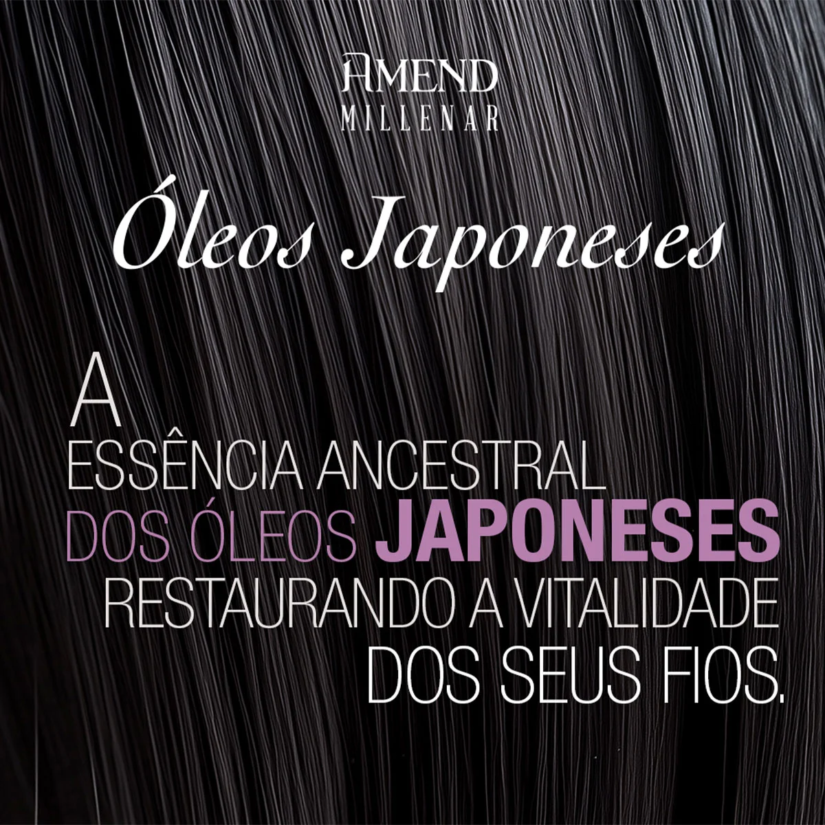 Kit Amend Millenar Oleos Japoneses Shampoo Mascara (2 produtos) ÚNICO 5
