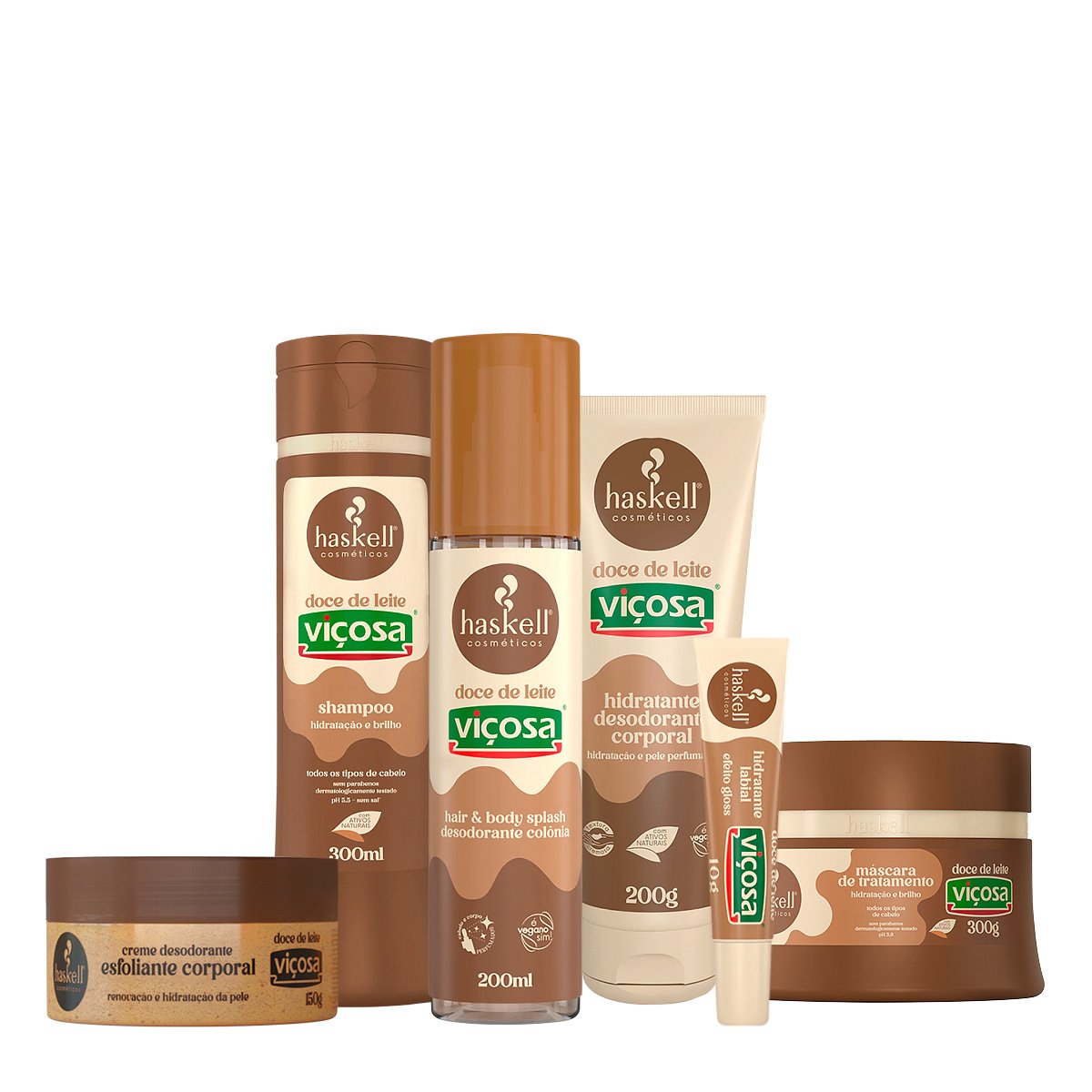 Kit Haskell Doce de Leite Vicosa Completo (5 produtos)