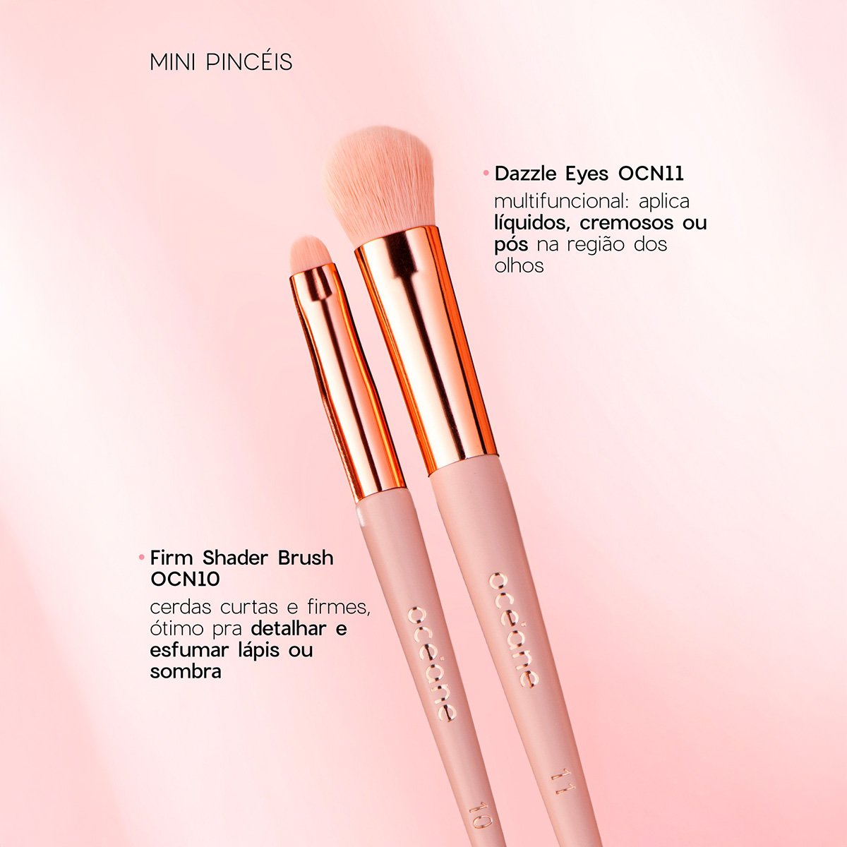 Oceane Edition Kit 6 Mini Eyebrush - Mini Pinceis para Olhos ÚNICO 2