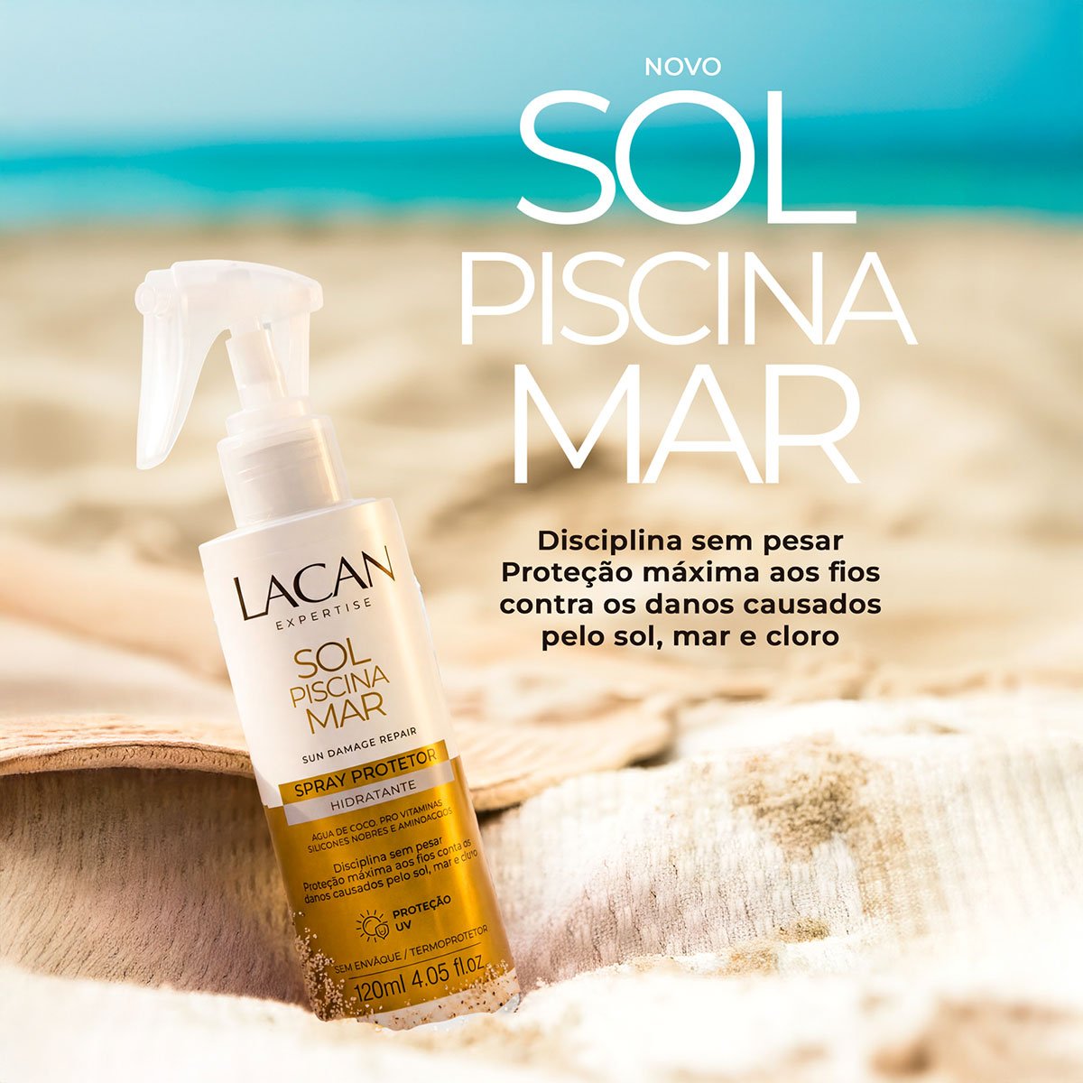 Lacan Sol Piscina Mar - Spray Protetor 120ml 120ml 3