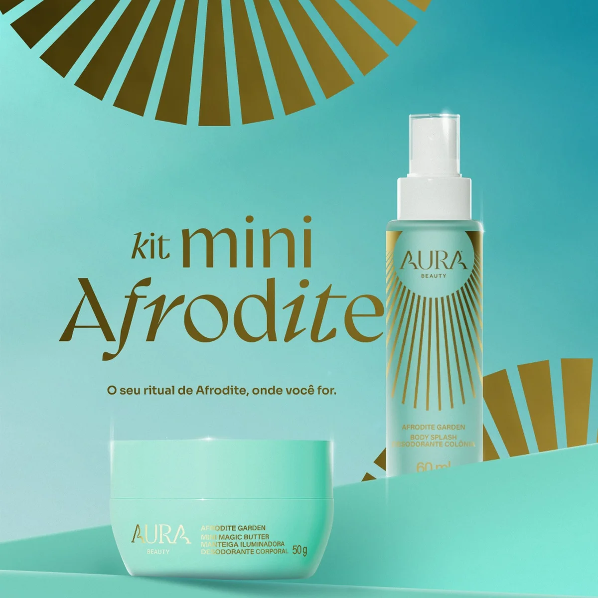Aura Beauty Kit Afrodite Garden Travel Size (2 produtos) ÚNICO