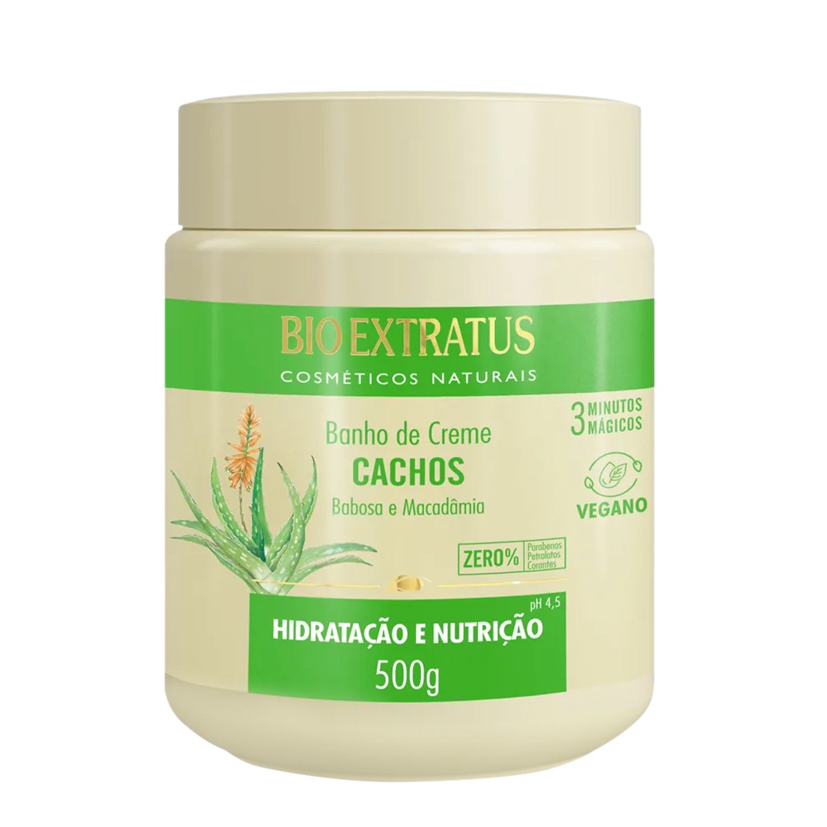 Bio Extratus Cachos Babosa - Banho de Creme 500g