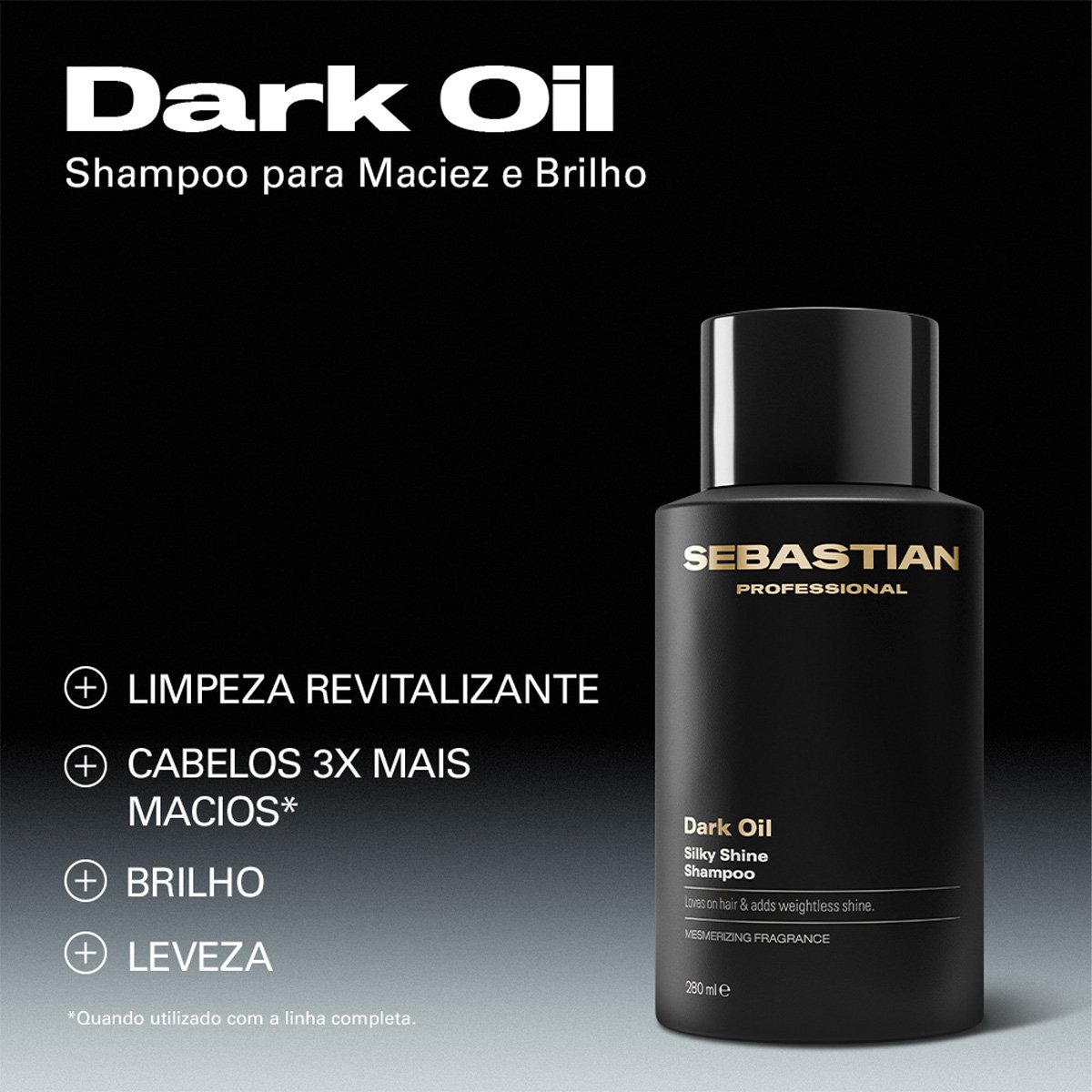 Kit Sebastian Professional Dark Oil - Shampoo e Oleo (2 produtos) ÚNICO 2