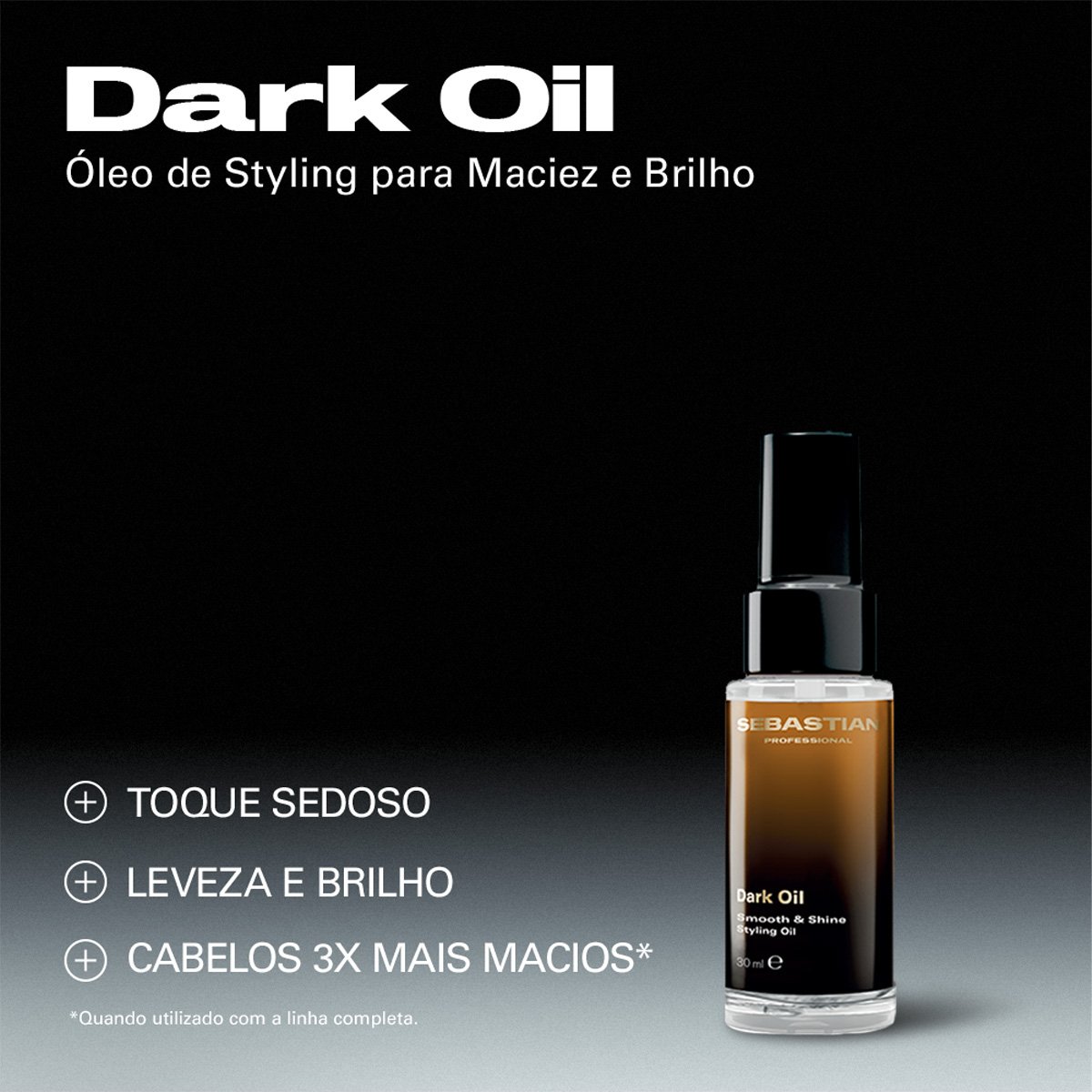 Kit Sebastian Professional Dark Oil - Shampoo e Oleo (2 produtos) ÚNICO 4