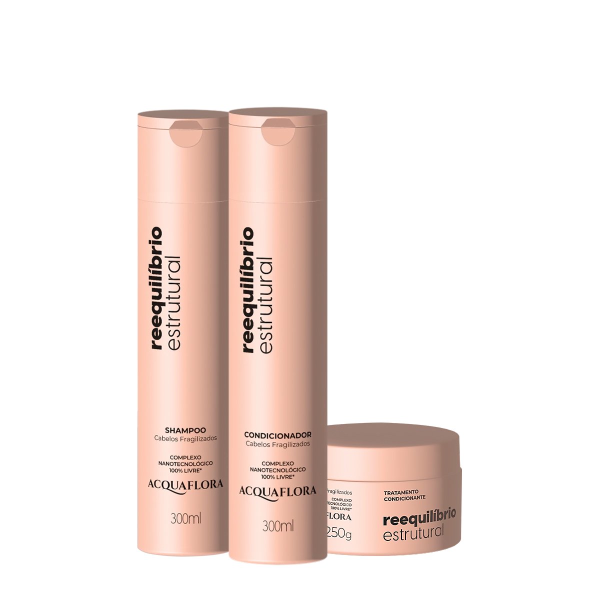 Kit Acquaflora Reequilibrio Estrutural Home Care (3 produtos)